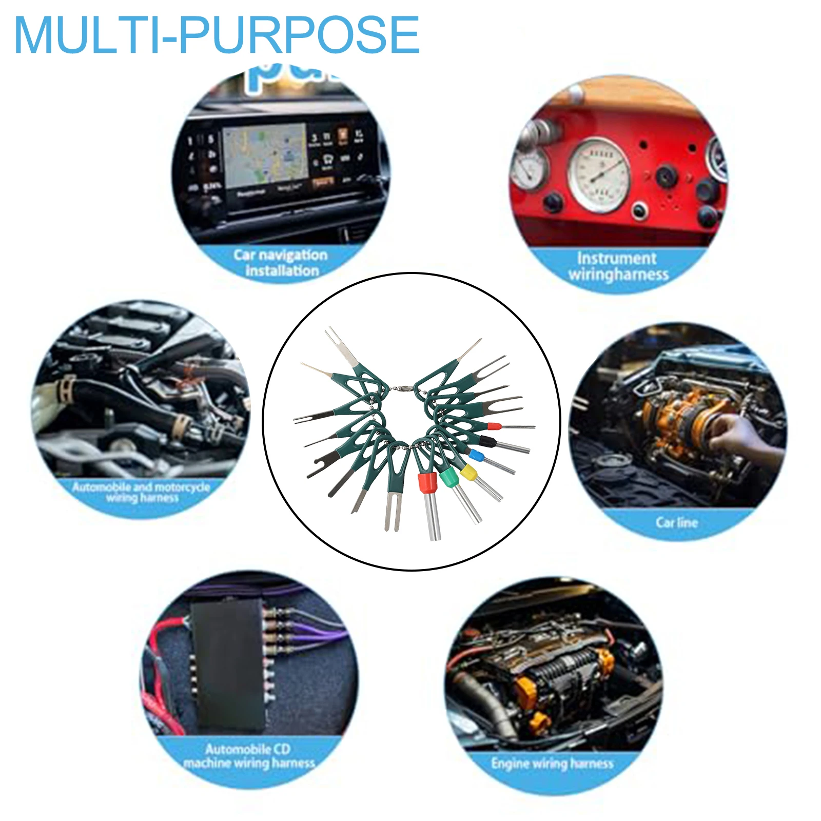 Herramienta de extracción Kit de herramientas de extracción de terminales de coche Número OEM Parte Nombre Pin Liberación Kit de herramientas de extracción