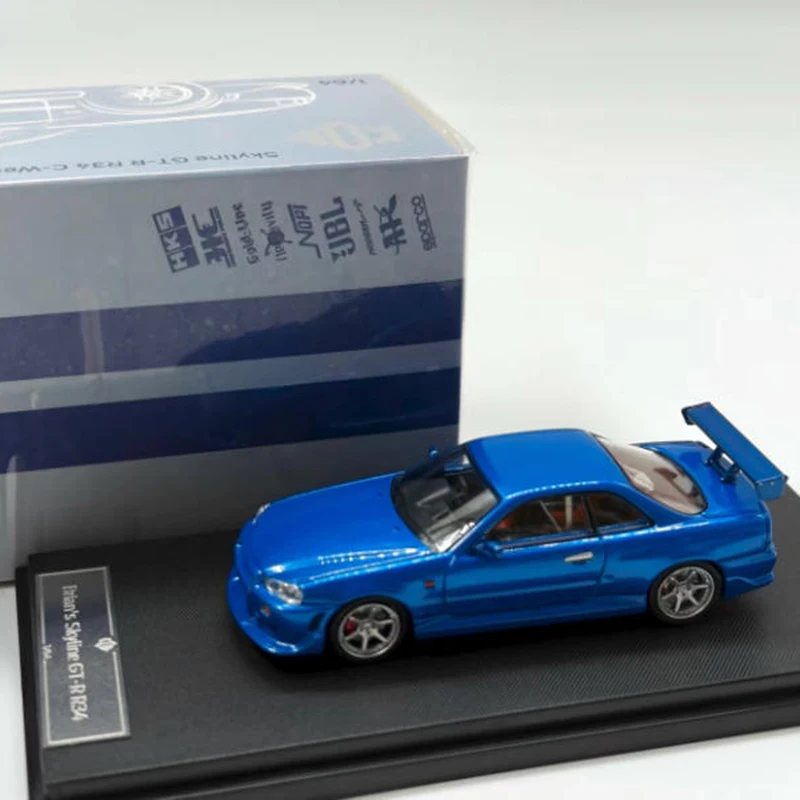 KOD 1/64 Skyline GTR R34 Legering Simulatie Automodel Statische collectie Versierd Vakantiegeschenken Speelgoed