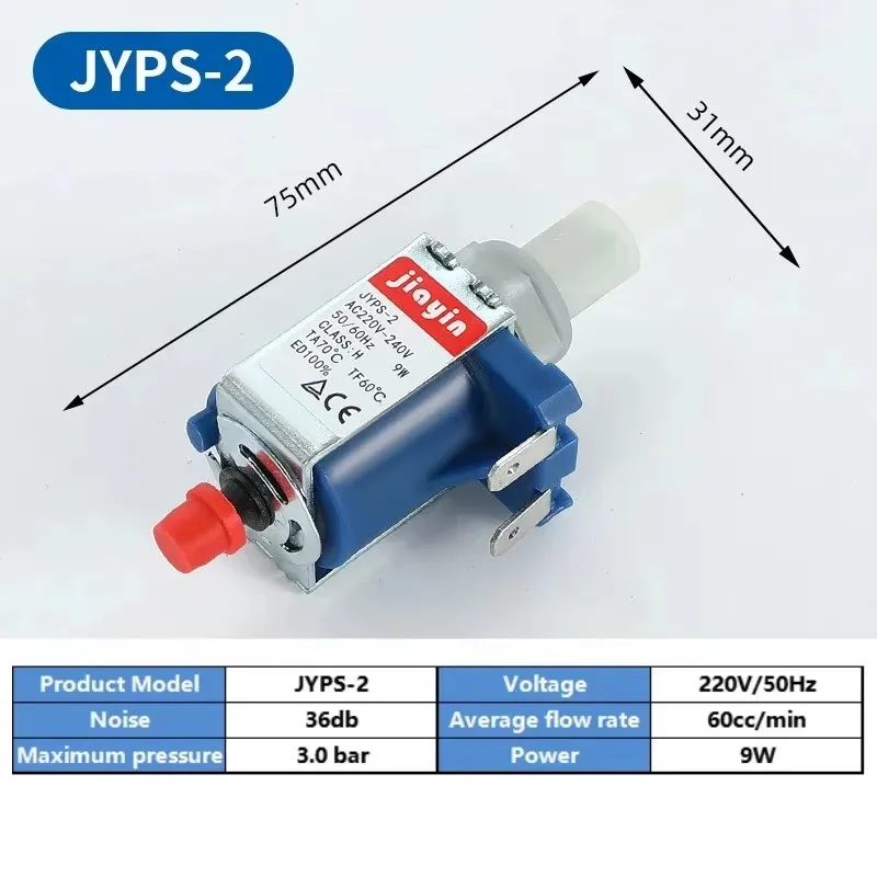 

220V 3Bar Electromagnetic Pump JYPS-2 Coffee Machine Accessories Water Pump Steam Hanging Ironing Machine Handheld Self