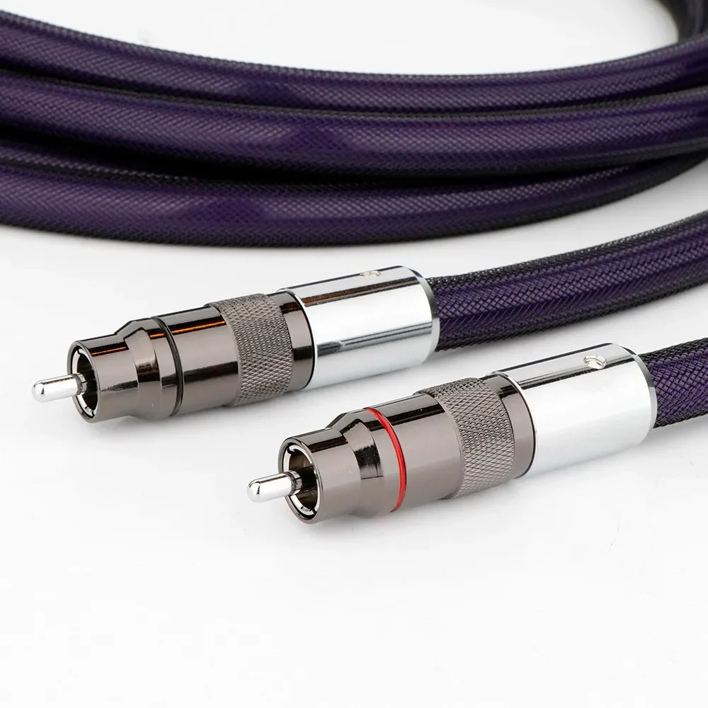 Kabel HiFi RCA Kabel Interkoneksi RCA Berlapis Perak Kabel Phono rca