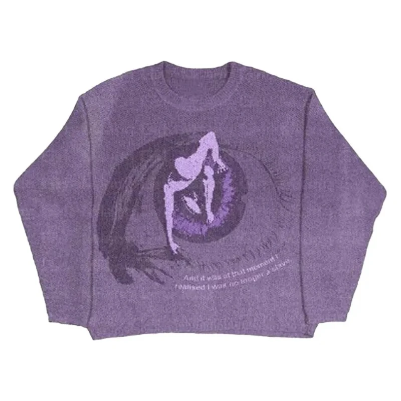 ゆったりとしたニットセーター、厚手で暖かい、秋冬スタイル、シンプルなラウンドネック、スリムでハイニットトップス