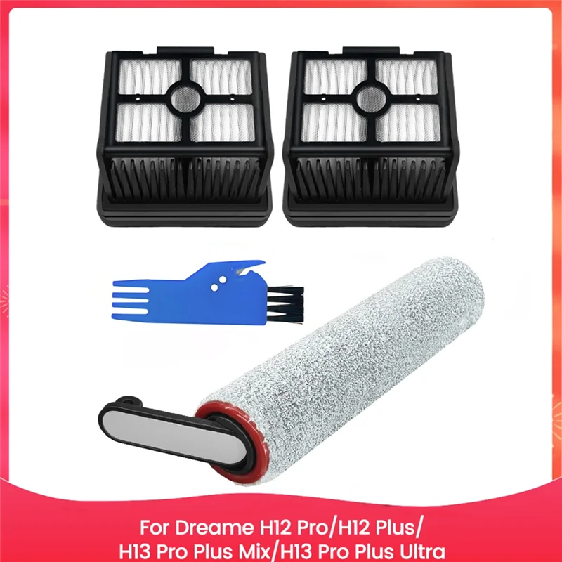 【حار بيع!】ملحقات المكنسة الكهربائية - فرشاة ومرشحات الأسطوانة Fordreame H12 Pro/H12 Plus/H13 Pro Plus Mix/H13 Pro Plus Ultr