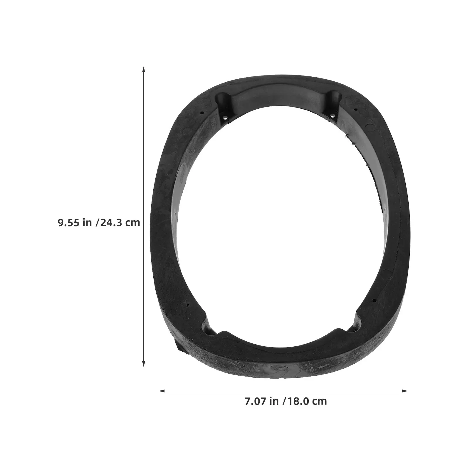 4 Pcs Speaker 6x9 Speaker Adapter Plates Baffle Spacer Frame Coaxial Adapter Enclosure Ring Mounting Hardware Cutout Oval Rings