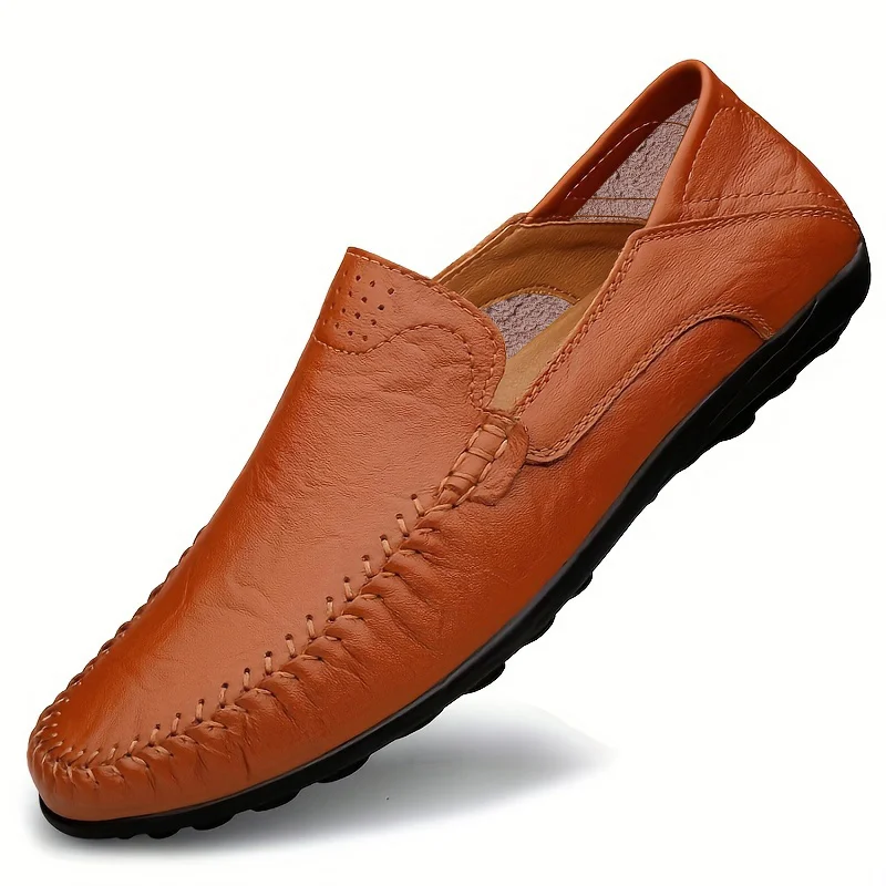 

Four Season Leather Shoes for Men's Leisure, Soft Soled Business Shoes Suitable for Office, Travel, and Vacation