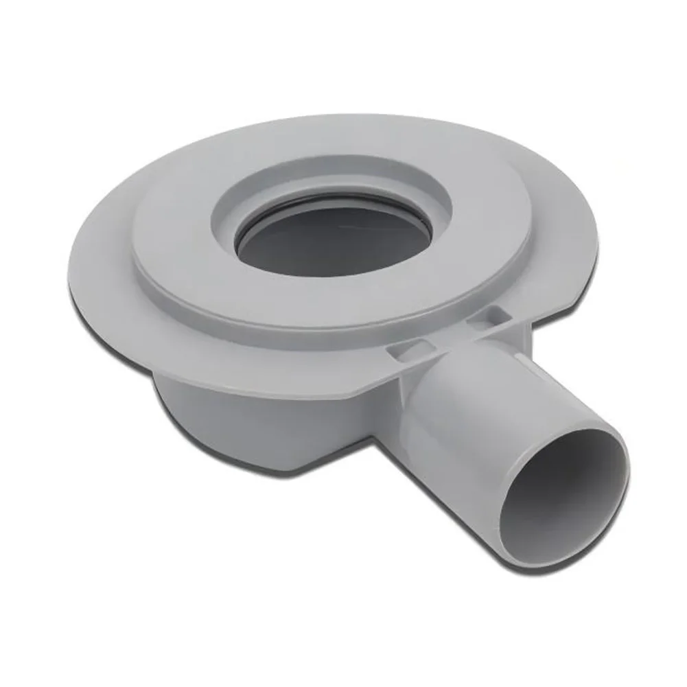 PVC Drain Connector Pipe Adapter for European Plumbing Compatible with 50mm and 100mm Pipes Featuring Flange Base Stability