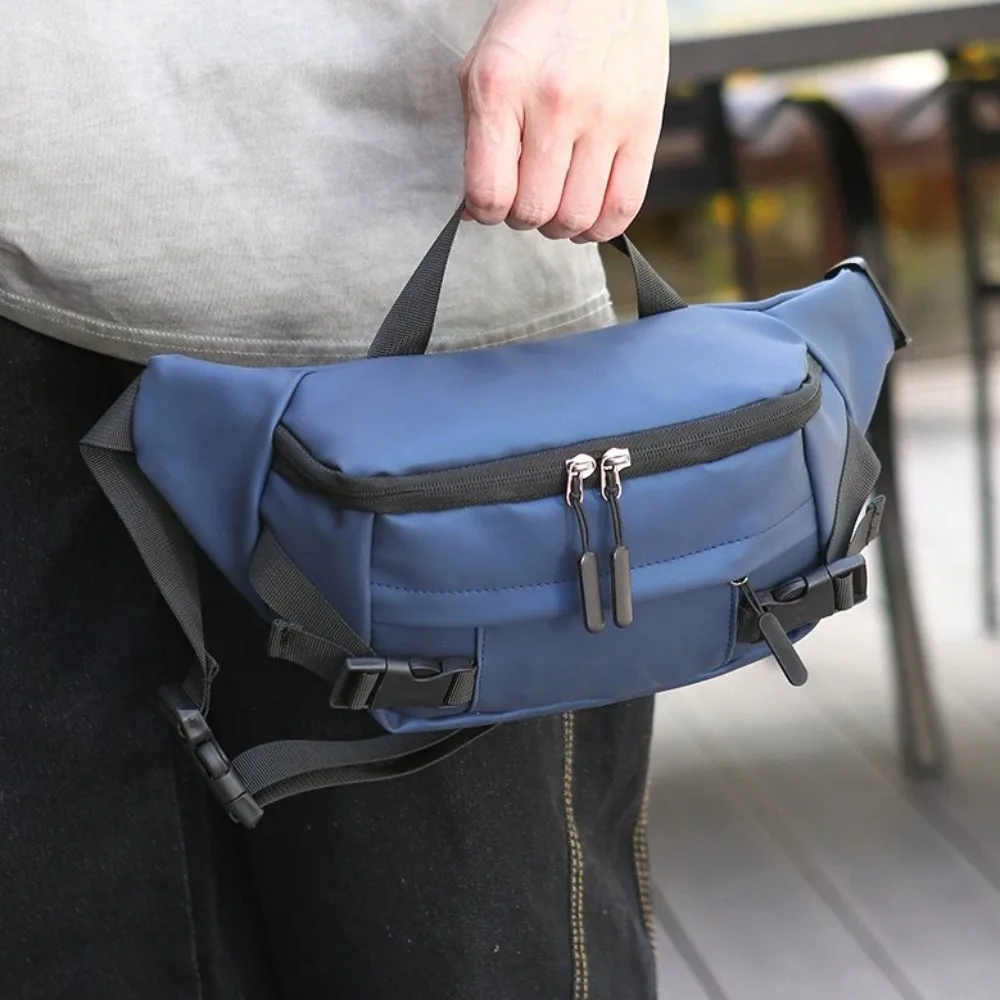 

Multi-function Men Chest Bag Lightweight Solid Color Fanny Phone Pack Large Capacity Wear-resistant Running Waist Bags Women