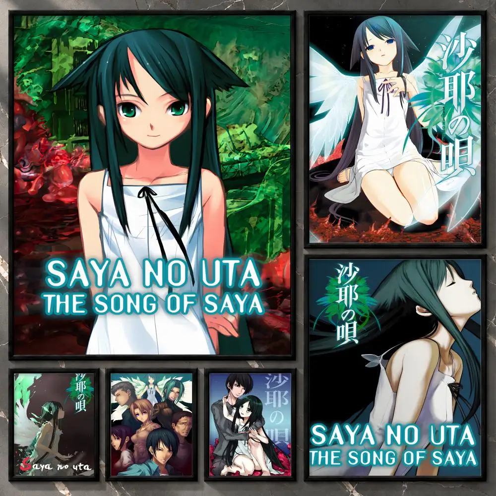 Player Collectible Characterart Stylized Interactive Saya no Uta Poster Aesthetic Unframed Wall Prints for Bedroom & Living Room