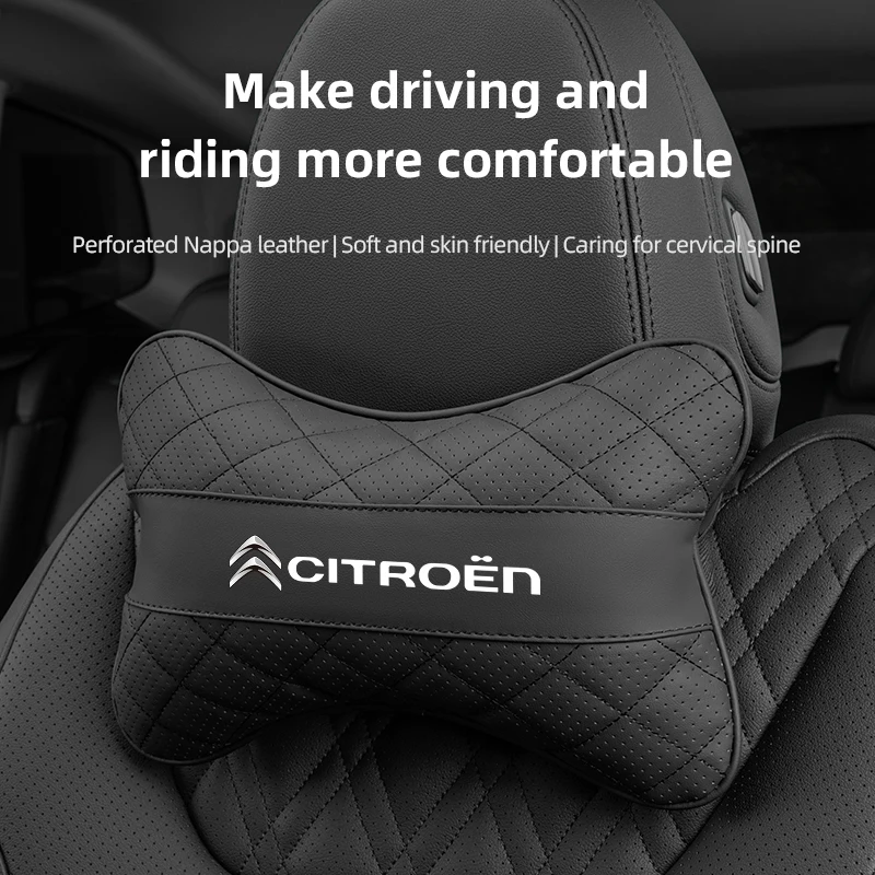 Car Neck Pillows Car Headrest Cushion Support Seat Accessories For Citroen Celysee C6 C3 C5 C1 C2 C4 Aircross Picasso Cactus