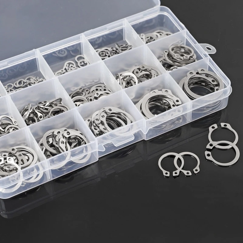M1.5-M48 304 / 316 Stainless Steel / 65Mn C Clips Snap External / Internal Retaining Ring For Shaft / Hole E Clip Circlip Washer