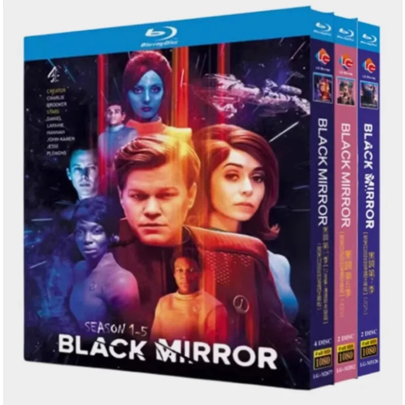 Black Mirror Season 1-7 (2025) Blu-ray discBlu-ray disc 8-Disc New Box Set image 2