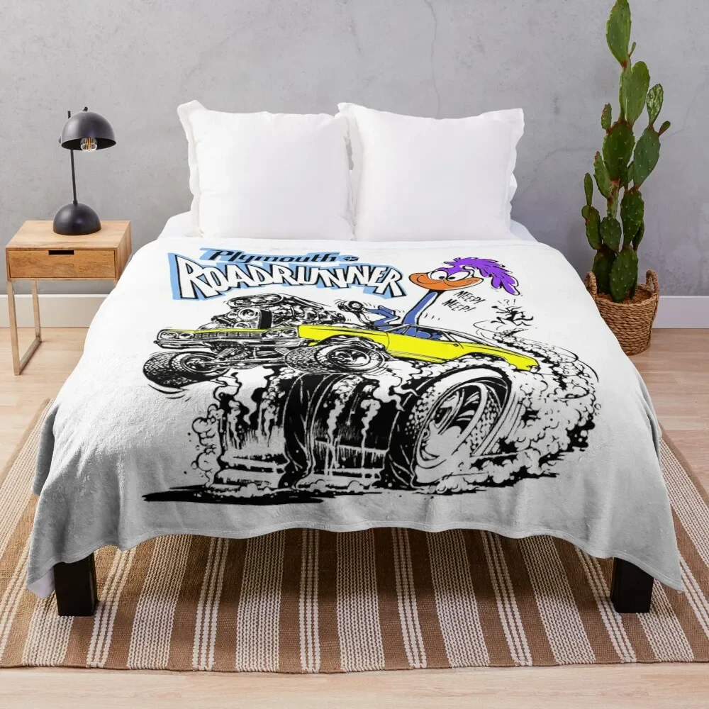 1969 Plymouth _Hemi_ Roadrunner Throw Blanket Summer funny gift Thermals For Travel Soft Plush Plaid Blankets