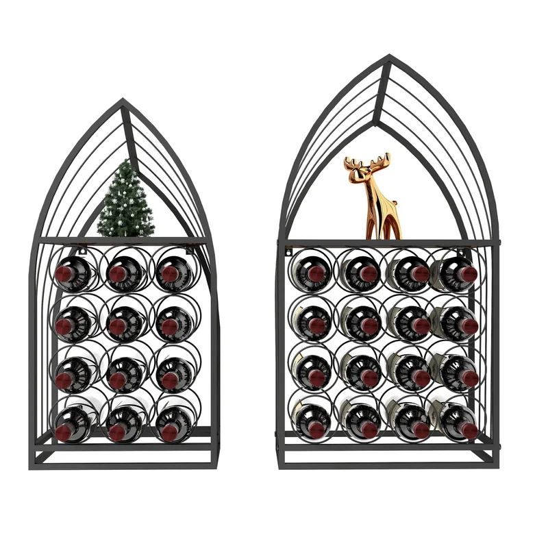 

Sailboat Design Wine Display Rack, Freestanding Bottle Storage for Home Bar, Kitchen, or Dining Room