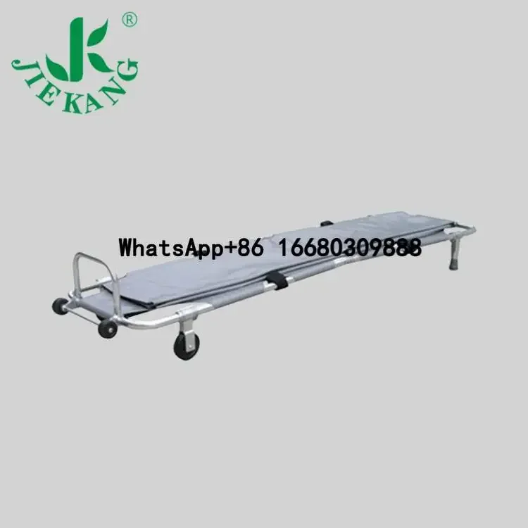 Medical Emergency Evacuation Mortuary Transport Dead Body Folding Stretcher Medical CE Modern Ambulance for Sale Silver