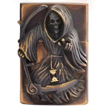 זורו פליז רטרו לפיד מצת אישית סדרת חותמות ישנות לגברים עמיד בפני רוח נפט מצית עישון אביזרי גברים מתנה 8 best sales מצית רטרו - №2