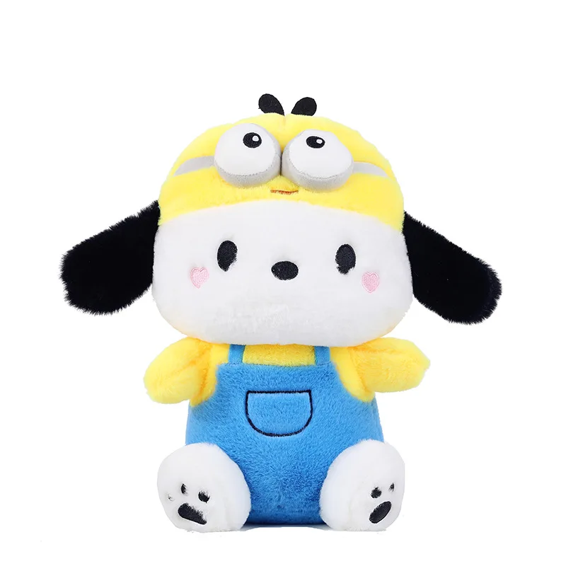 Anime Sanrio Cosplay Cross-dressing Puppe Minion Pacha Hund Plüsch Spielzeug Kissen Nette Große kinder Geburtstag Geschenk Dekoration