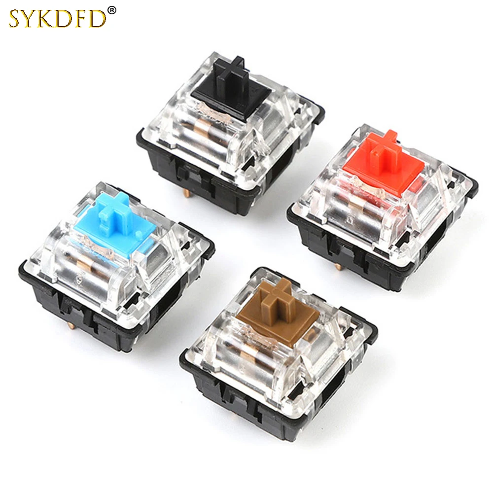 1PCS Switch for Mechanical Gamer Keyboard Axis Brown Black Red Blue 3pin Linear Clicky Tactile MX Switches RGB Axis