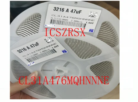 50/PCS 100% New Original CL31A476MQHNNNE 47UF 6.3V 3216 x5r SMD The entire series of MLCC Large Quantity Consultation