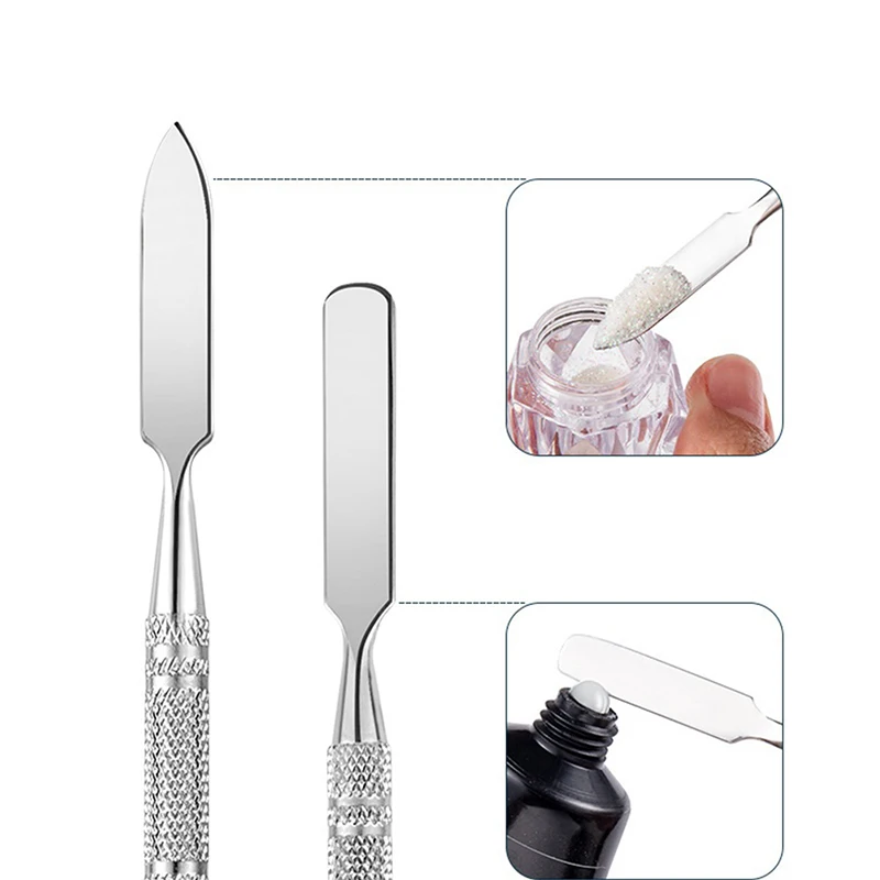 Single ou Dual Heads Maquiagem Espátula, Aço Inoxidável Mixing Stick, Foundation Cream Mixing Tool, Maquiagem Cosmética Ferramenta