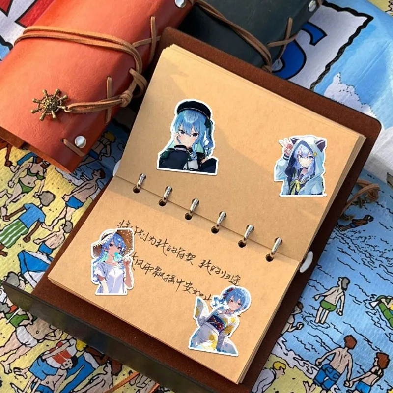 Hoshimachi Suisei Aufkleber Hochwertige Farbgebung Anime Cartoon Sekundäre Elemente Druck Studenten Niedliche Handbuch Wasserfeste Aufkleber – Detail 6