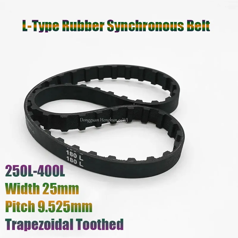 

L-Type HTD Timing Belt 250L-400L Width 25mm Pitch 9.525mm Trapezoidal Toothed Wear-Resistant Toothed Rubber Synchronous Belt