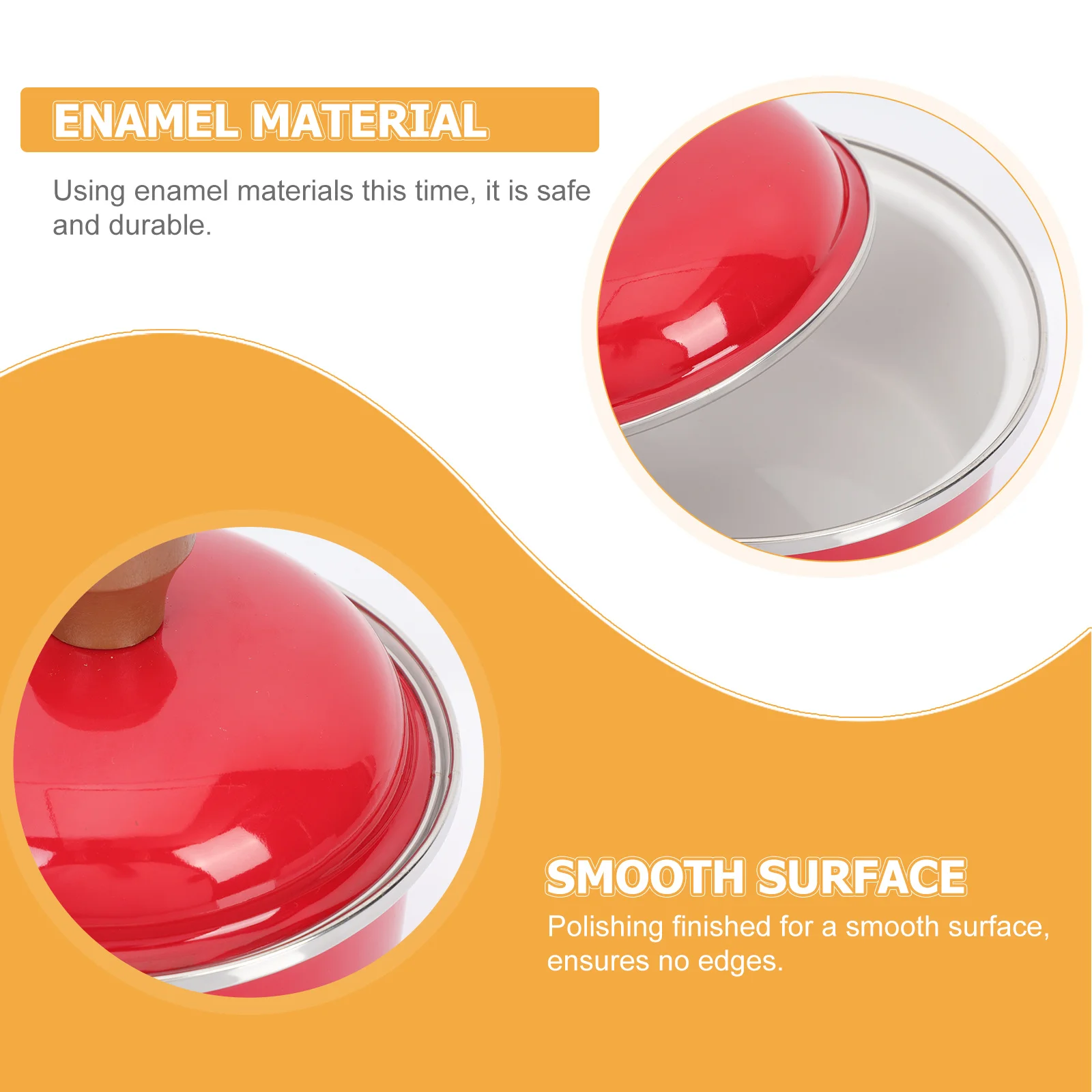 

Enamel Milk Pot Household Soup Pot Heat-Resistant Cooking Pan for Baby Food Supplement Instant Noodles Cooking Kitchen Gadget