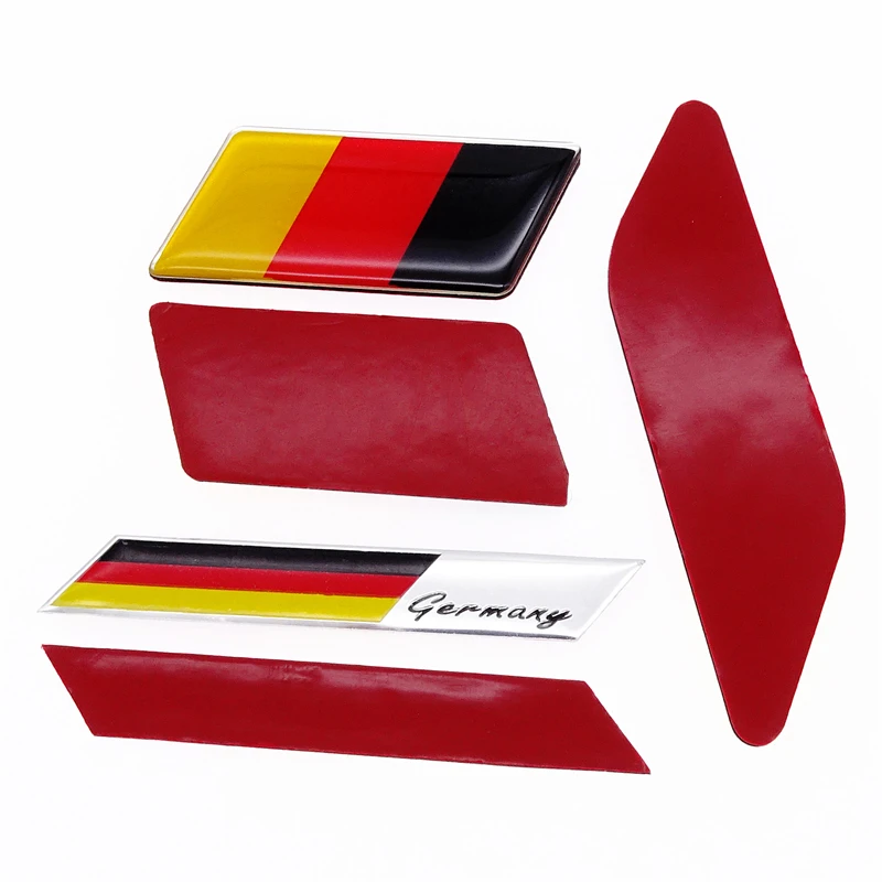 Autocollant universel de voiture, emblème de drapeau allemand, emblème Deutsch, décoration avant de pare-chocs, calandre, autocollant automatique pour Benz VW Audi Golf