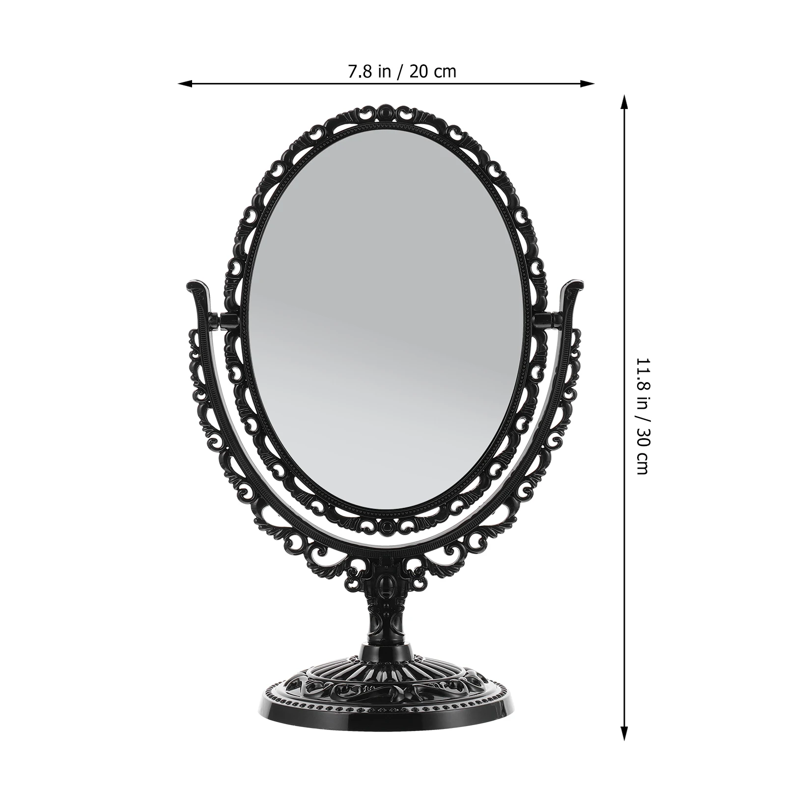 

Exquisite Craftsmanship Double Sided Makeup Mirror Standing Desktop Mirror for Plucking Flossing Shaving Gifts