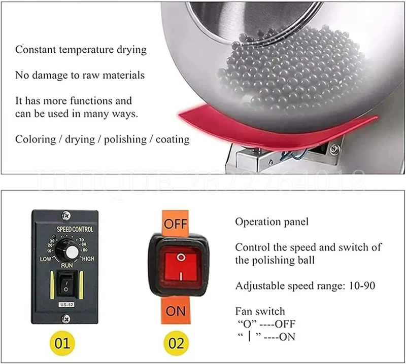 Máquina automática para hacer aperitivos y dulces, pulido de azúcar, sartén para recubrimiento de Chocolate, máquina pulidora de recubrimiento de película de pastillas redondeadas