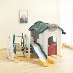 Kids playhouse, slide, swing, combo, home, interior, house, baby, family, small toy room