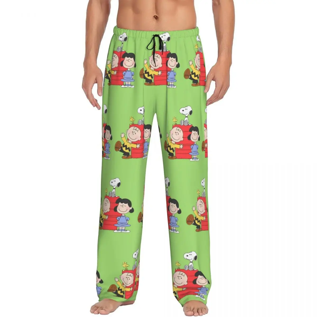 

Custom Print Men S-Snoopys Pajama Pants Cute Cartoon Sleepwear Sleep Lounge Bottoms with Pockets