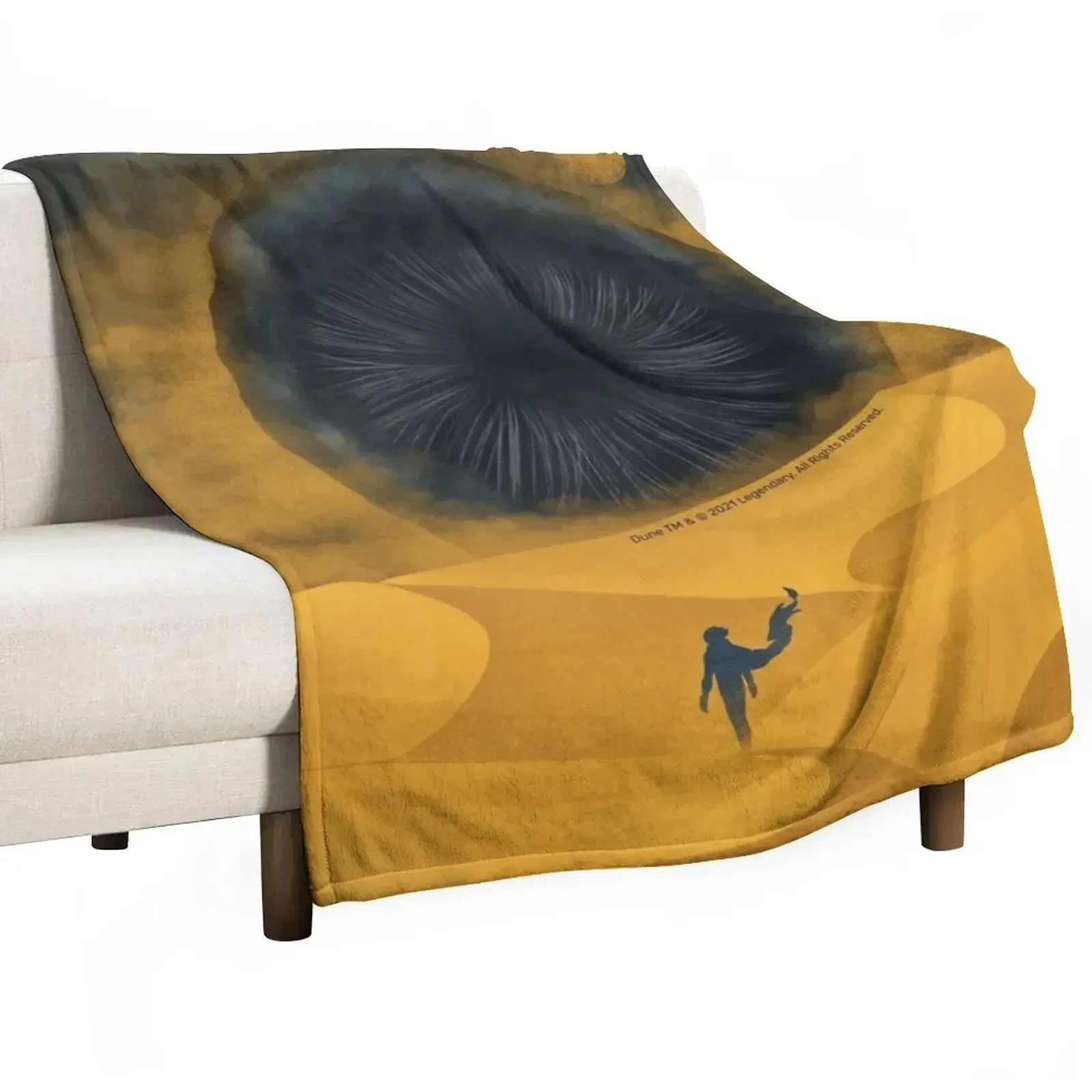 The Great Shai-Hulud, Yellow Sand Throw Blanket Tourist Thermal wednesday Multi-Purpose Sleeping Bag anime Blankets