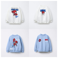Spider Man Printed Long Sleeved Men's Hoodie For Spring And Autumn Children's Clothing Fashion Cartoon Sports Shirt Top