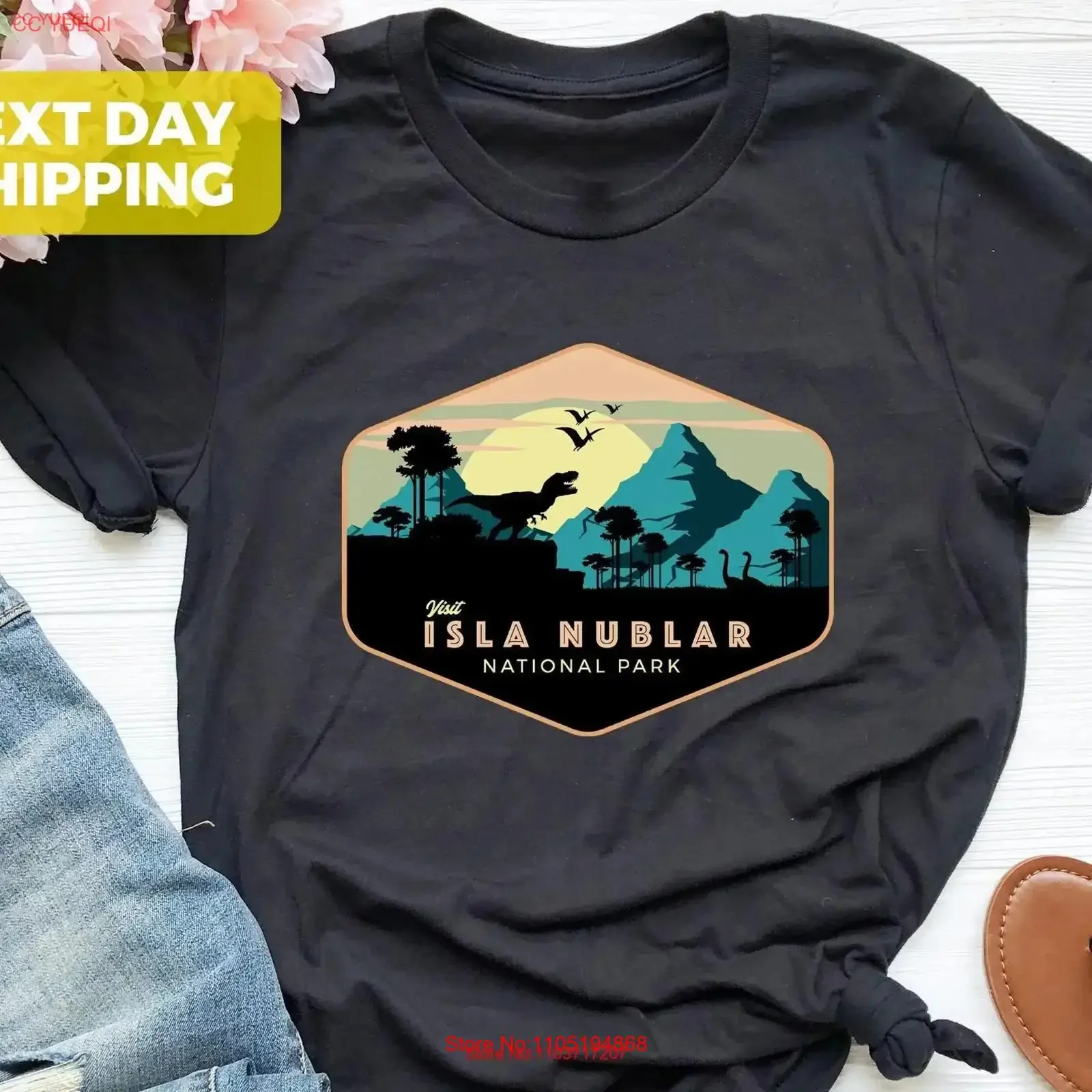 Isla Nublar T Shirt Visit National Park Family Trip Saurus Animal Lover Vacation Adventure vintage Washed Soft Casual