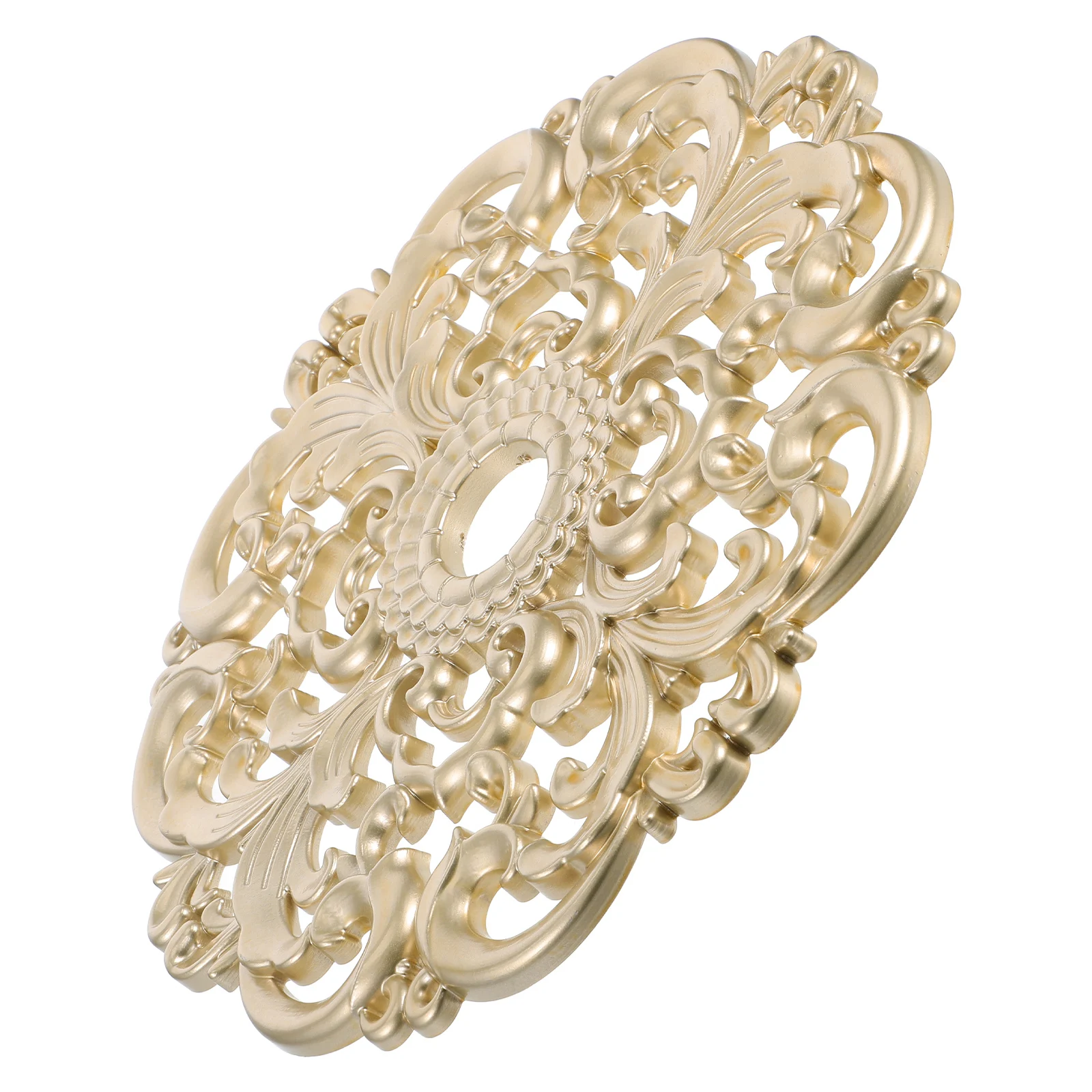 

Ceiling Medallion Round 20Cm European Style Plastic Carving Decorative Panel For Living Room Bedroom Home Lighting