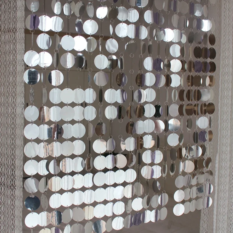 5 strips sequin Metallic Foil Fringe Curtains Party Streamer Backdrop for Birthday,Graduation Decorations and New Year Eve