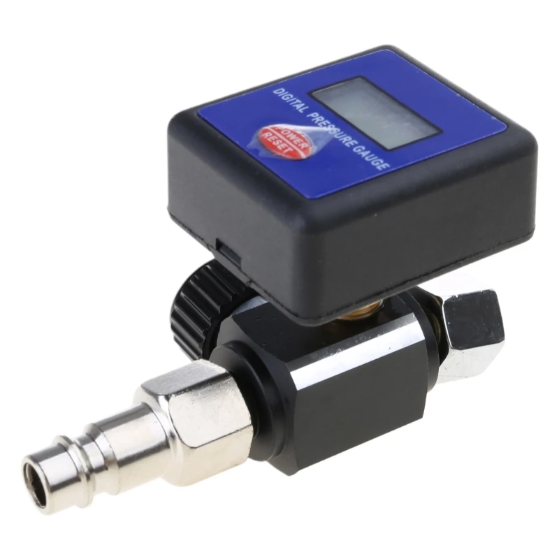 Air Pressure Regulator, 1/4in 0-145PSI Paint Guns Air Pressure Regulator Pressure Gauge PneumaticTool