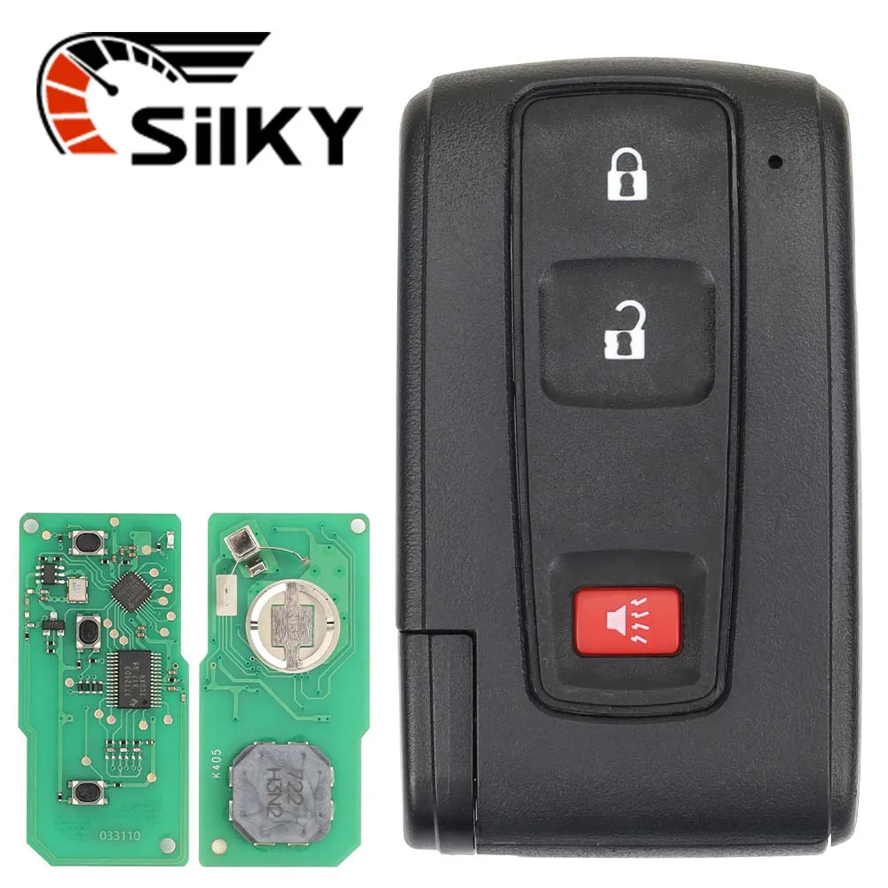 Chave remota SilKY Smart Controle, 2 ou 3 botões, 312 ou 433MHz, B9Chip para Toyota Prius 2004-2009, FCC #   MOZB21TG MOZB31EG