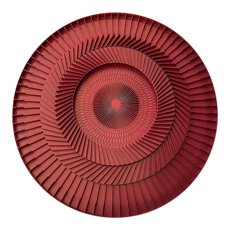 Simple and modern round acrylic installation decorative painting, pendant, club model room wall decoration, living room