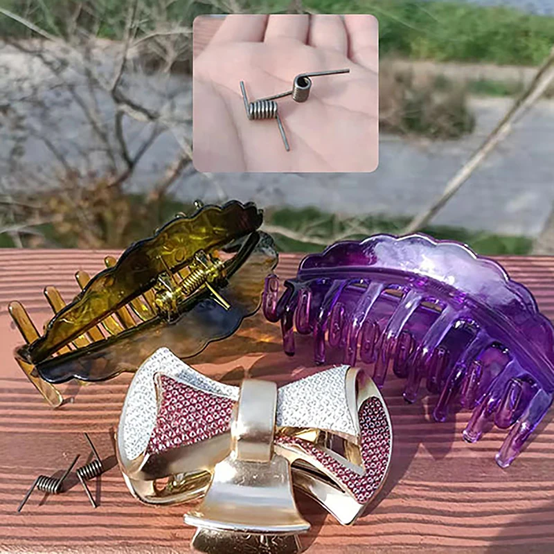 4PCS Large Hair Jaw Clips Special Accessories Steel Torsion Spring Special Torsion Spring V-spring For Hairpin Spring Clip