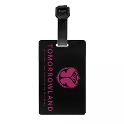 Custom Tomorrowland Luggage Tag Belgian Electronic Dance Music Festival Baggage Tags Privacy Cover ID Label