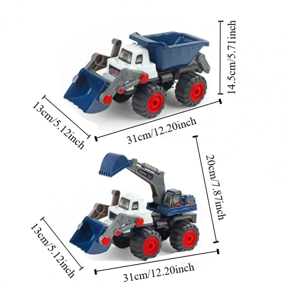 Creatieve ABS graafmachine voertuigen vrachtwagen kinderen techniek auto klassieke pick-up grote bulldozer verjaardagscadeau