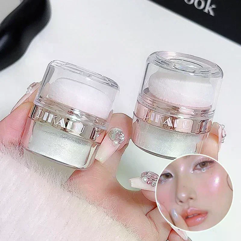 페어리 파우더 하이라이터 패팅 파우더 문라이트 화이트 바디 쉬머링 컨투어 블러쉬 브라이트닝 글리터 루즈 파우더 메이크업