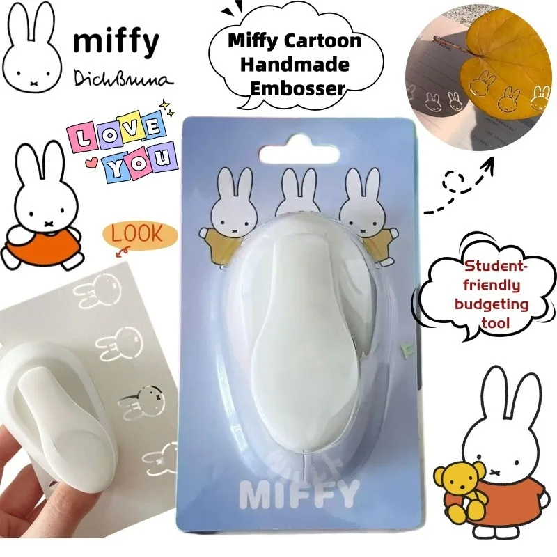 

Miffy rabbit cute cartoon portable student hand account tool personalized creative animation peripheral hand embossing wholesale