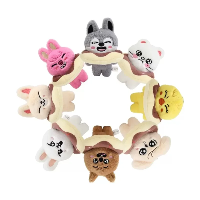 

Stray Kids Cute Keychain Cartoon Animal SKZOO Plush Toy Doll Kawaii Swimming Ring Doll Keychain Children's Birthday Gift
