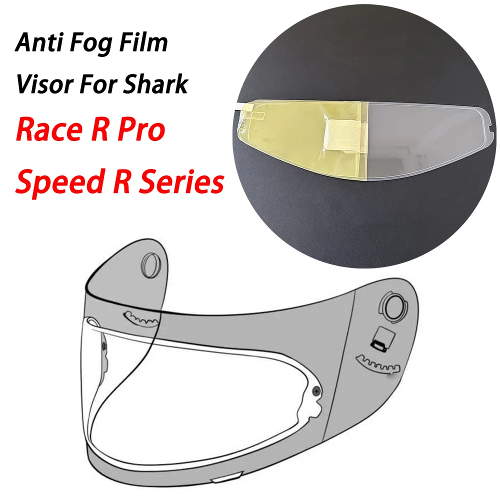 

Anti Fog Film Fit for Shark Race R Pro Visor Protector Antivaho Helmet Accessories Film Antibruma Clear Vision