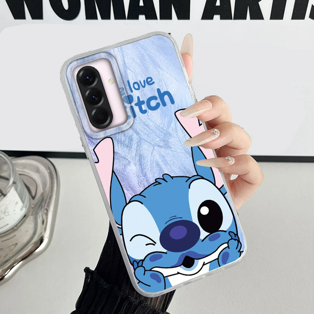 الأزرق القلب غرزة المرأة قضية الهاتف لسامسونج غالاكسي A55 A17 A07 A56 A36 A26 A16 A53 A06 A14 A34 A54 A15 A25 A35 A12 A22 غطاء