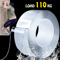 1M/3M/5M Nano Double Sided Tape  Duty Transparent Adhesive Strips Non-slip Waterproof Transparent Tape For Bathroom Kitchen