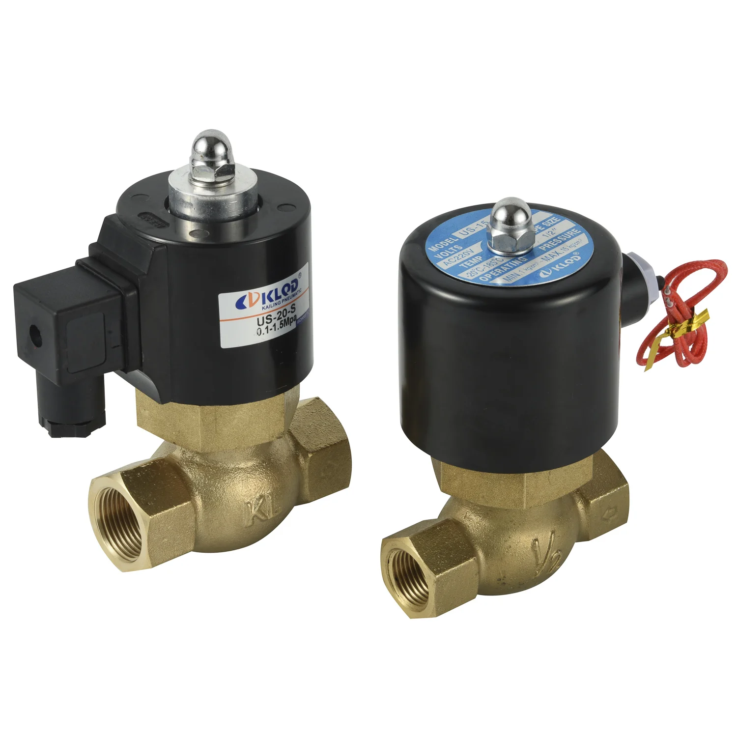 

US-25 Brass Material 1" 220VAC Pilot Normally Closed 2/2 Way High Temperature Water Steam Solenoid Valve