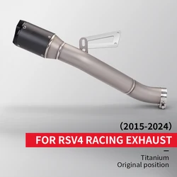 Integrated titanium alloy tail modification, Motorcycle exhaust suitable fit for the RSV4
