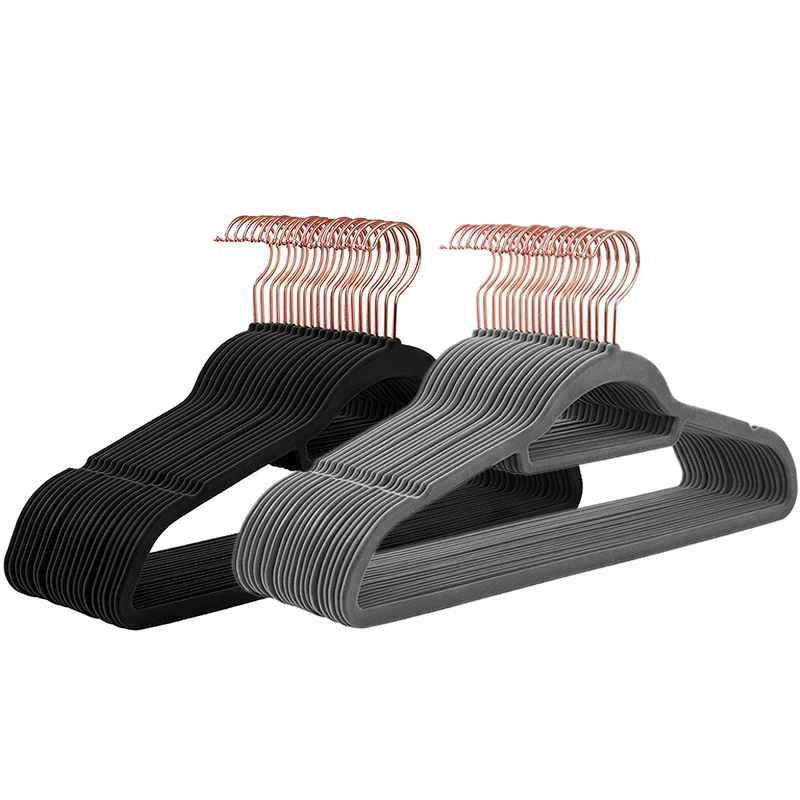 

20Pack Velvet Hangers Non-Slip Felt Hangers, Space Saving Clothes Hangers Flocked Hangers For Coats